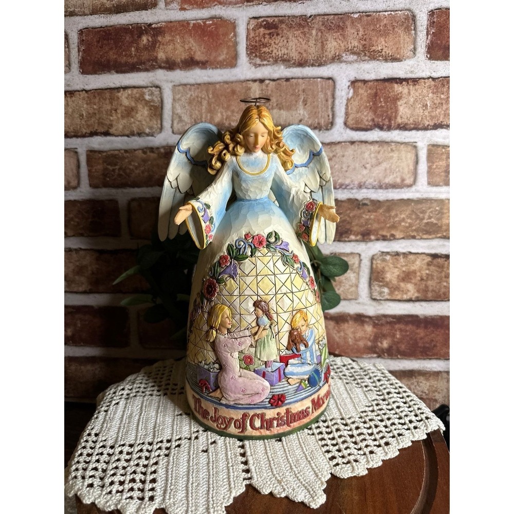 2006 Jim Shore Heartwood Creek "The Joy Of Christmas Morning" Figurine 10.5"